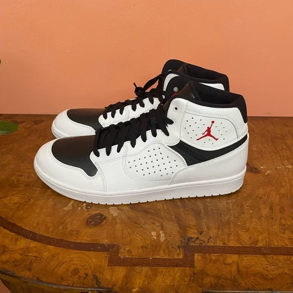 Nike Air Jordan Access White Black Sneakers AR3762-101 Shoes Size 14 NEW NO BOX - Picture 4 of 10